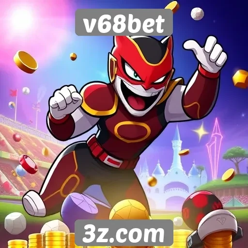 Variedade de jogos disponíveis no v68bet